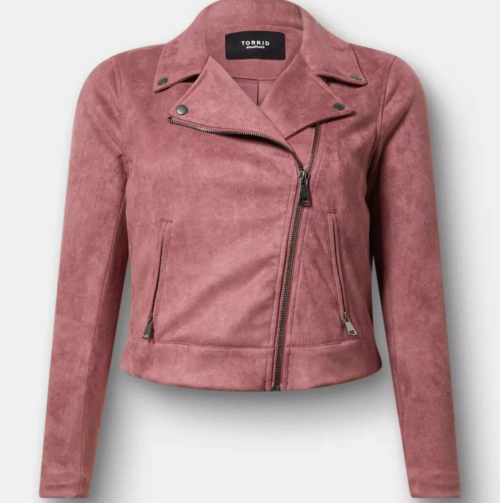 NWT Faux Suede Essential Moto Jacket - Picture 7 of 8